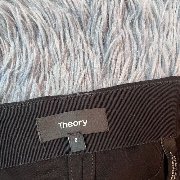 Theory Black Wide Leg Pants Size 8 - Picture 2 of 6